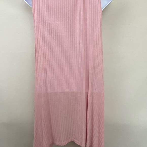Supernova Pink Ribbed Open Long Vest Size M I-83 - Picture 9 of 11
